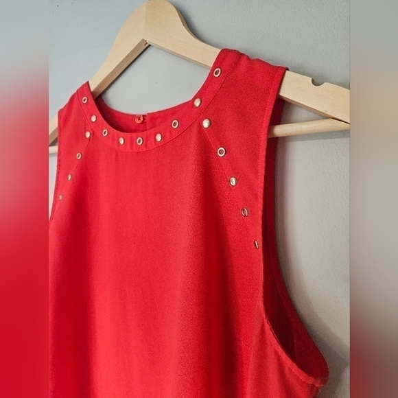 Michael Kors red sleeveless tank top size medium. - Picture 2 of 6